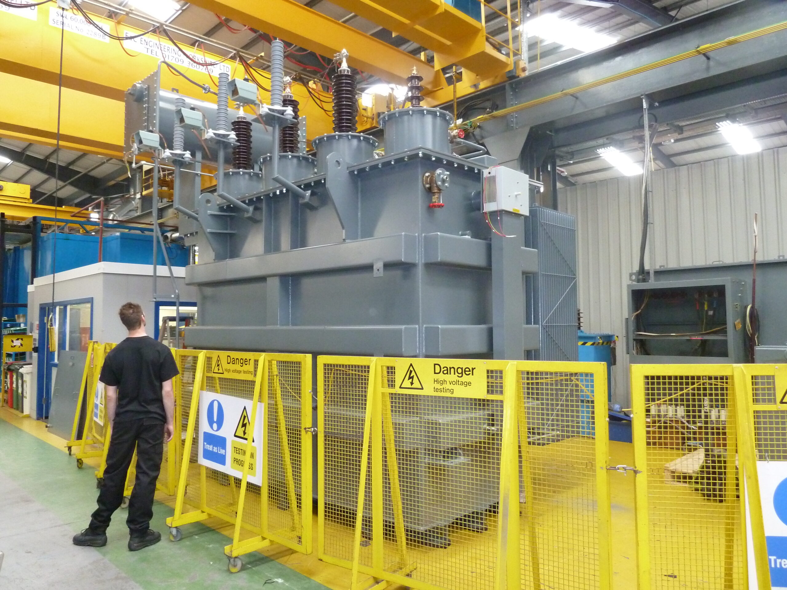 High voltage transformer heads for Jamaican Hydro Power Scheme